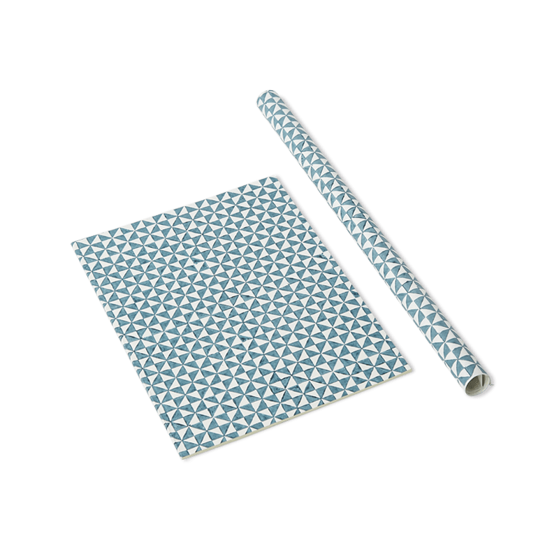 Blue Checkers Wrapping Paper