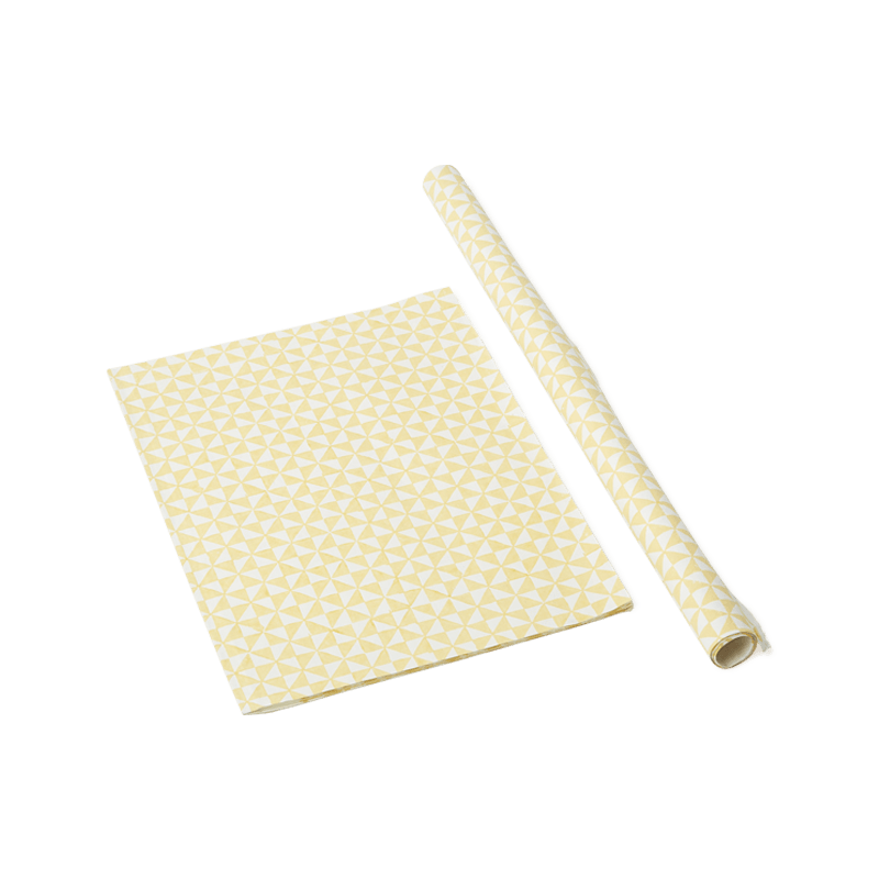 Yellow Checkers Wrapping Paper