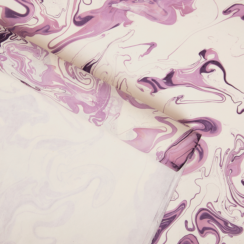 HAND MARBLED WRAPPING PAPER