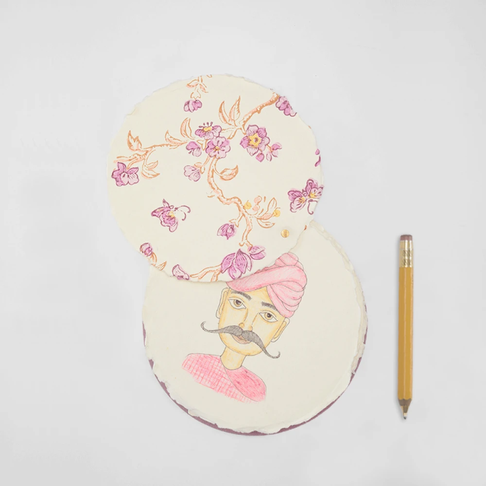 BLOCK PRINTED ARTIST'S JOURNAL