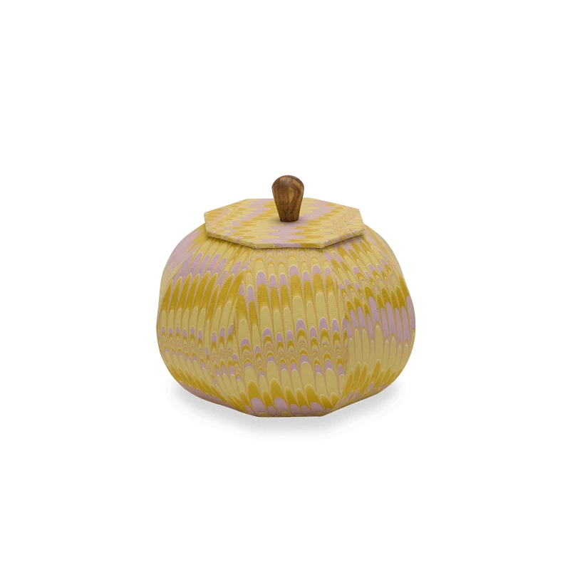 Hand Marbled Dollium Jar