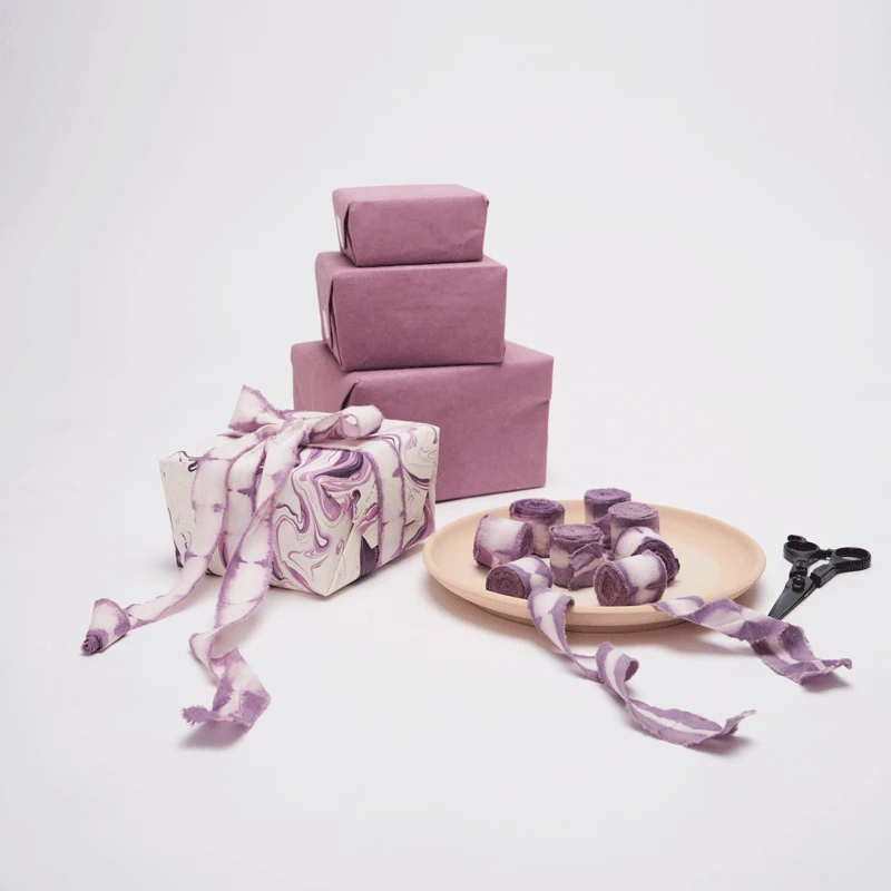 NATURALLY DYED COTTON RIBBON