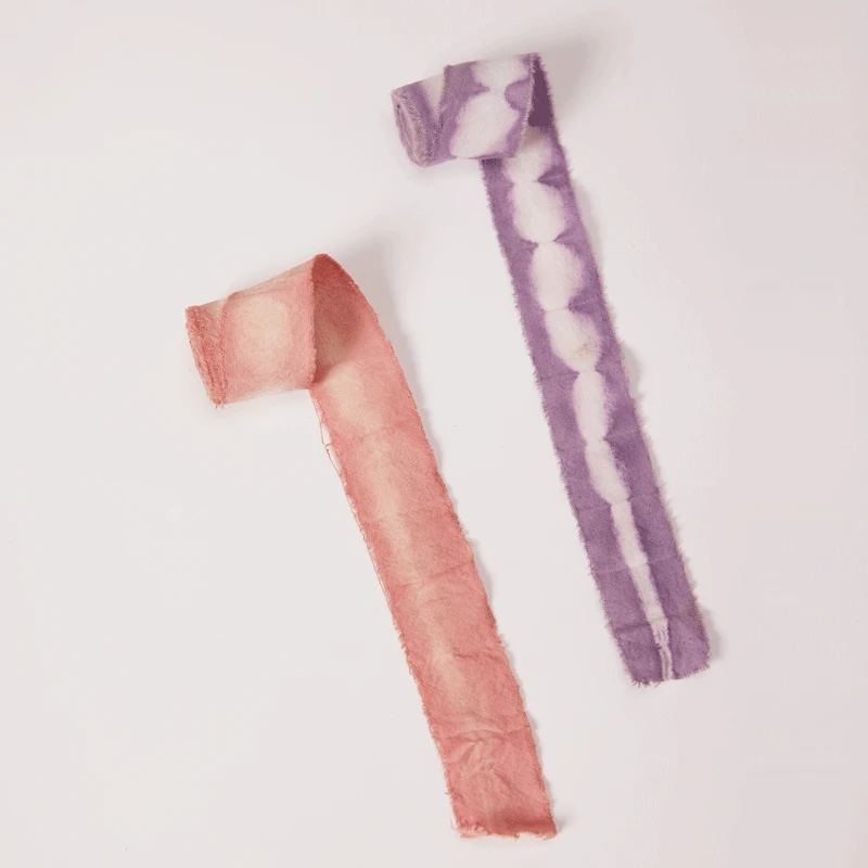 NATURALLY DYED COTTON RIBBON