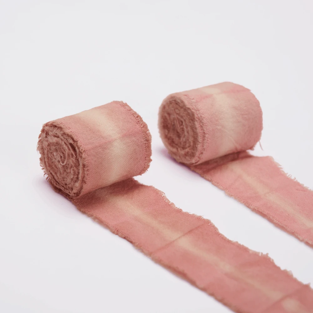 NATURALLY DYED COTTON RIBBON